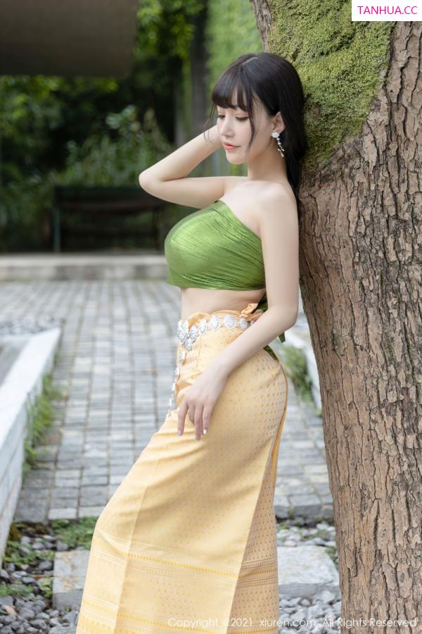 朱可 barbie可儿 朱可儿桂林旅拍 傣族风格异域风情第2张图片